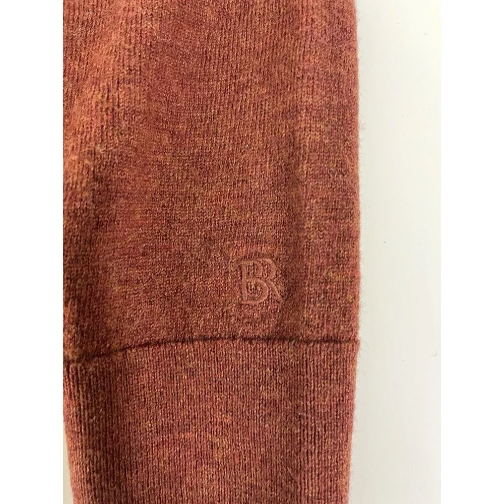Banana Republic Merino Wool Sweater Men’s M Burnt Orange *See Photos
